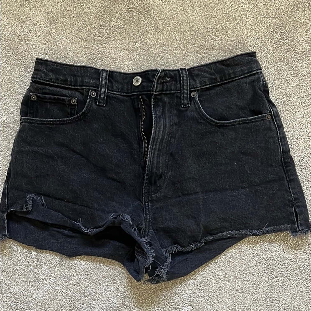 Women's Curve Love Black Denim Shorts